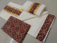 Cotton Setumunde with Blouse - Brown