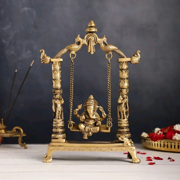 Graceful Lord Ganesha on Swing