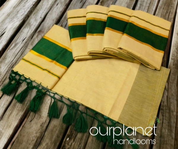Tissue Set Saree – Simple & Elegant