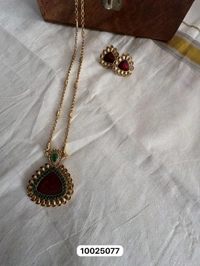 matta gold  Navarathri Special Chain And Locket

