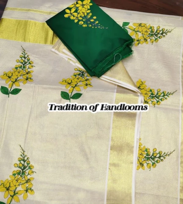 Kanikonna Mural Set Saree