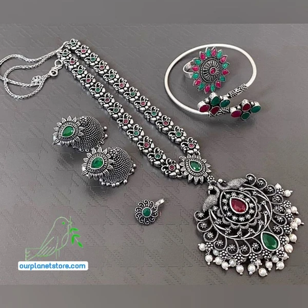 Necklace Set ( Multi Colour) New design - #e6f8fb