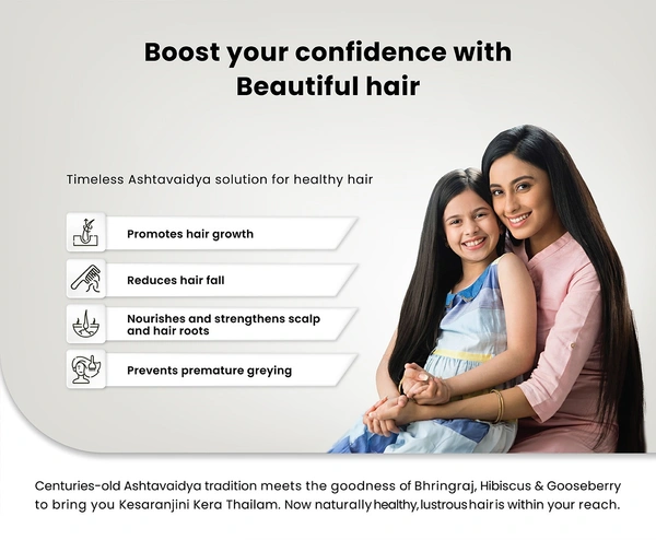 Kesaranjini Kera Thailam (100 ml)  – Ayurvedic Hair Oil for Hair Fall & Premature Greying