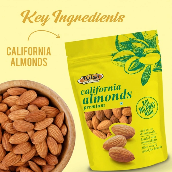 Tulsi California Almonds 500 gm