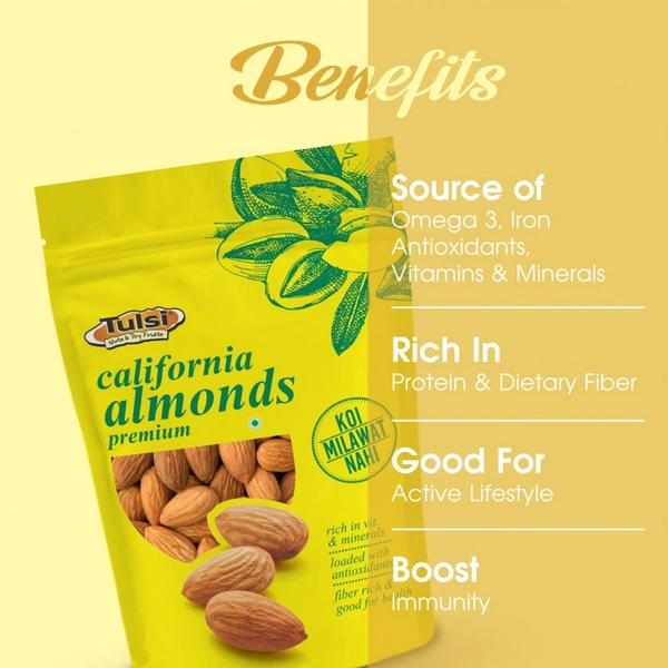 Tulsi California Almonds 500 gm
