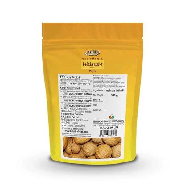 Tulsi Walnut Inshell Royal Pouch 500g