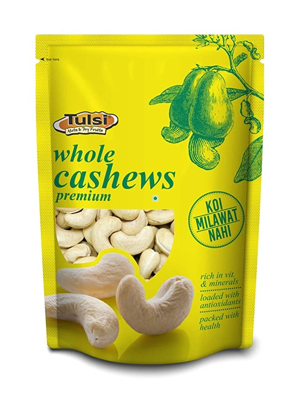 Tulsi Whole Cashew Premium (Vacuum Pack) 500g
