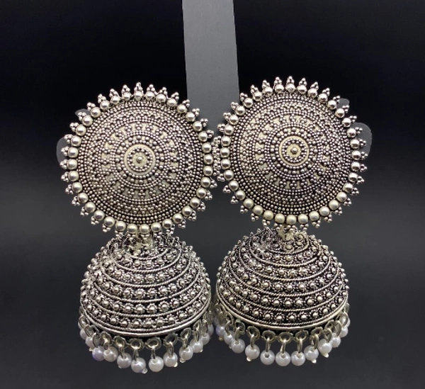 metal jhumka - free, silver
