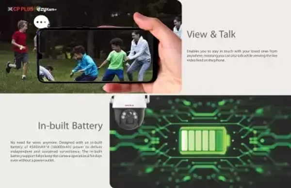 CP PLUS ezykam+ solar-powerd 4g PT CAMERA