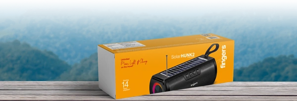 FINGERS SOLAR HUNK2 PORTABLE SPEAKER