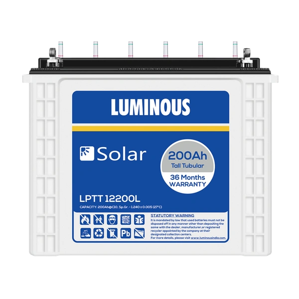 LUMINOUS 200AH TALL 3Y WARRANTY