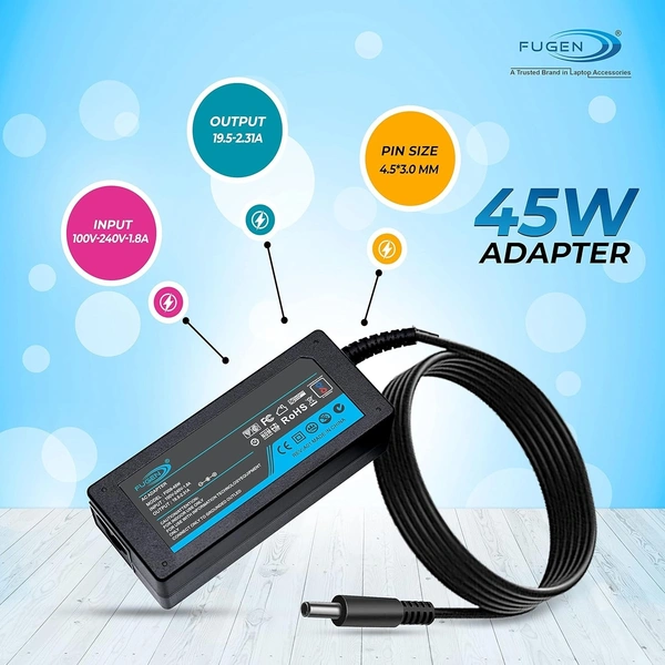 FUGEN 45 W LAPTOP ADAPTER - BLACK