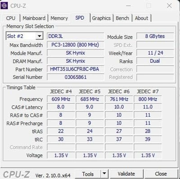 HYNIX DDR3 8GB RAM