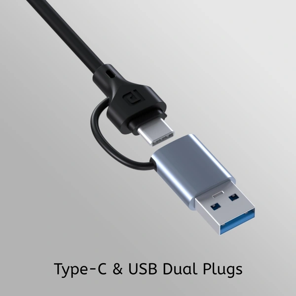 PORTRONICS  TYPE C CONVERTABLE HEADS