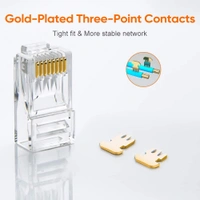 D LINK LAN RJ45 CONNECTOR - 100 PCS