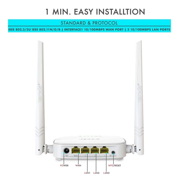 TENDA  N301 WIRELESS-N300 EASY SETUP ROUTER