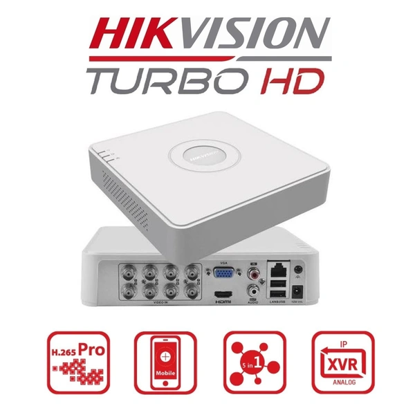 HIKVISION 8CH DVR 2MP PLASTIC