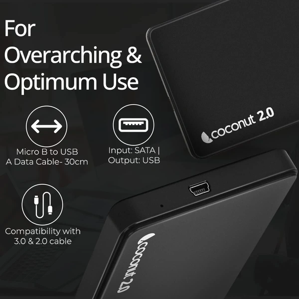 COCONUT 2.5 HDD SATA CASE 3.0