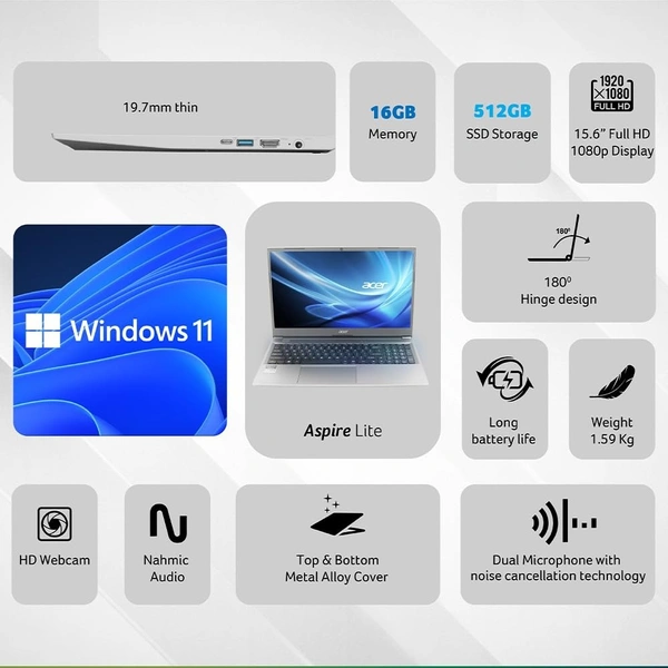 Acer Aspire Lite 12th Gen Intel Core i7