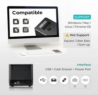 Atpos AT-301 80mm (3 Inch) Thermal Receipt Printer | USB/Bluetooth Interface