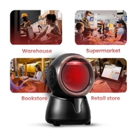 Atpos AT-9400D 2D 1D Desktop Barcode QR Scanner Hands-Free Auto | USB Wired