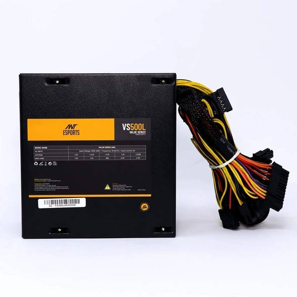 ANT ESPORTS VS500L NON MODULAR HIGH EFFICIENCY GAMING POWER SUPPLY