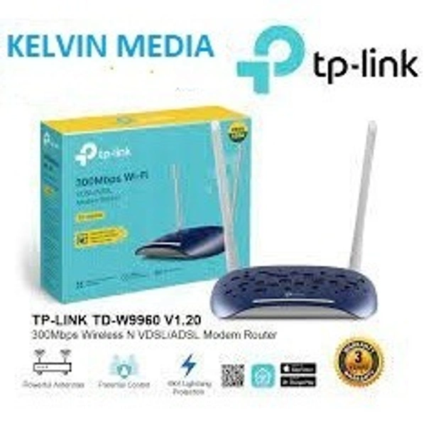 TP LINK TD-W9960 300Mbps WIRELESS N VDSL/ADSL MODEM ROUTER