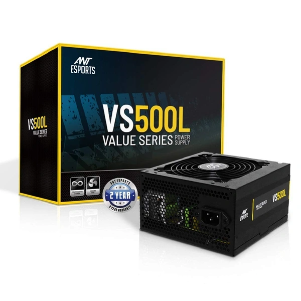 ANT ESPORTS VS500L NON MODULAR HIGH EFFICIENCY GAMING POWER SUPPLY