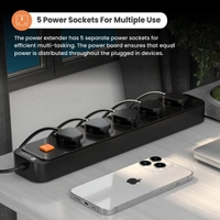 PORTRONICS 5 PORT 2M CABLE