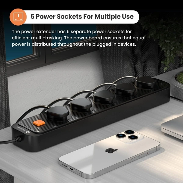 PORTRONICS 5 PORT 2M CABLE