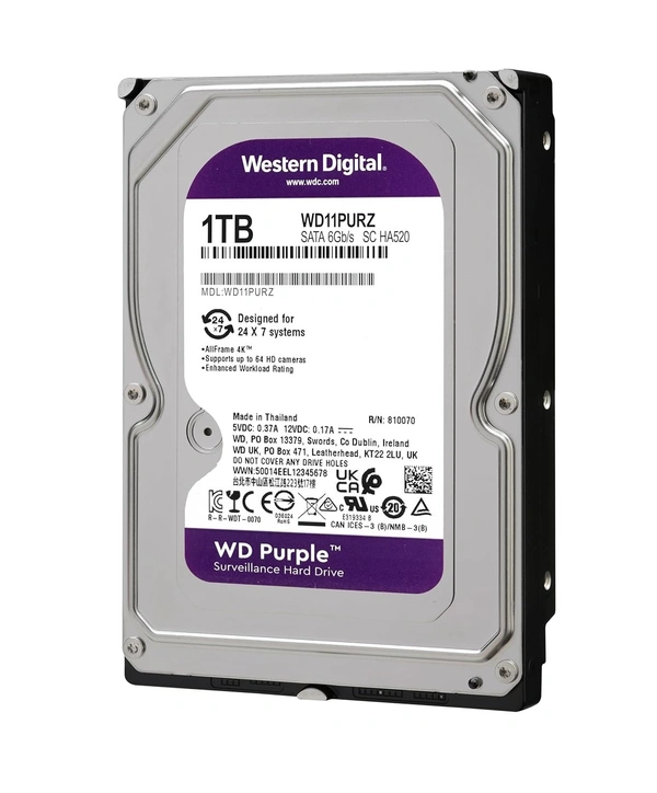 WD PURPLE AV 1TB  SURVEILLANCE HARD DISK