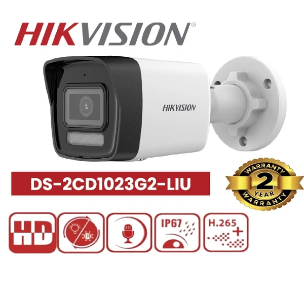 HIKVISION 2MP MIC WITH HYBRID SPEAKER