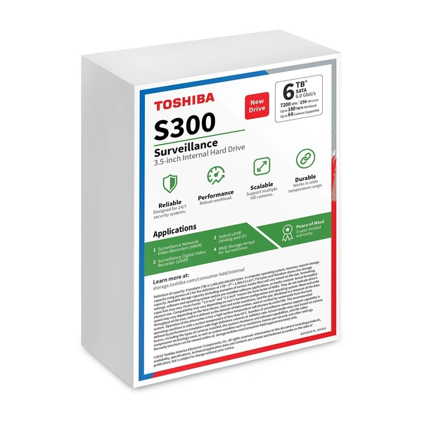 TOSHIBA AV 6TB SURVEILLANCE HARD DISK