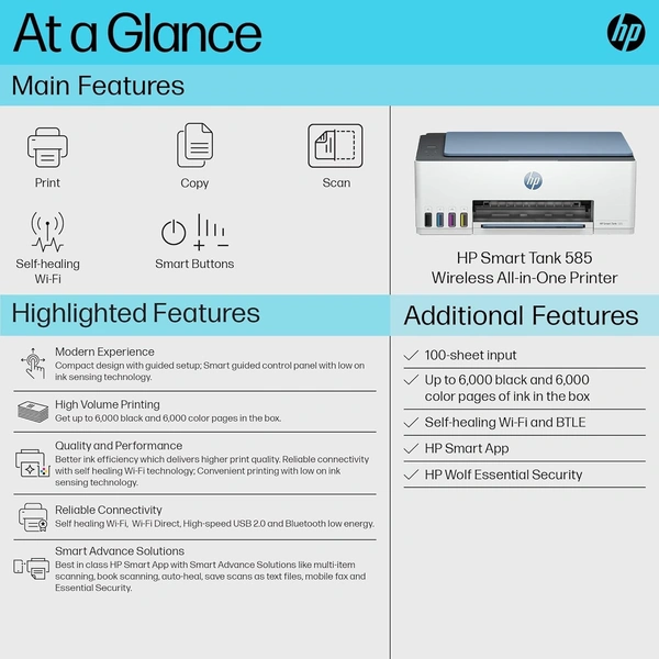 HP All-in-One 585  WiFi Colour Wireless
