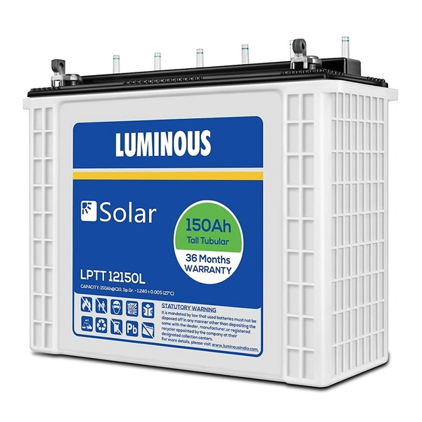 LUMINOUS  150AH TALL 5Y WARRANTY