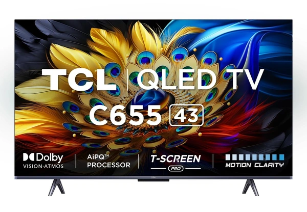 TCL 43" 43C655 4K QLED ANDROID GOOGLE SMART TV