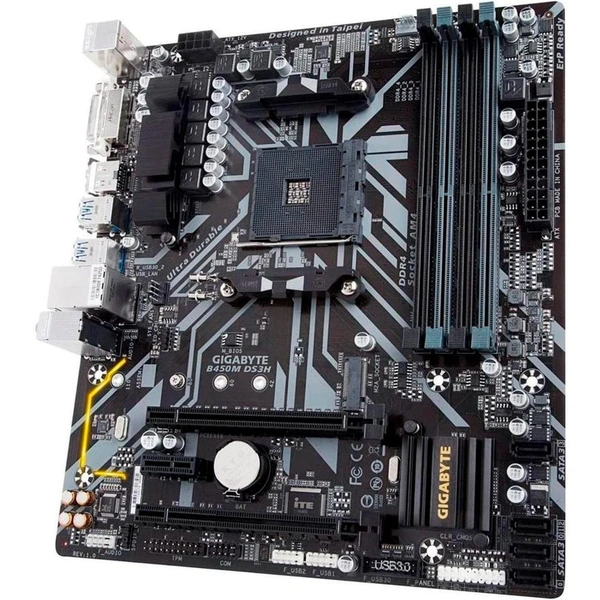 GIGABYTE B450M DS3H (AMD RYZEN AM4/M.2/HMDI/DVI/USB 3.1/DDR4/Micro ATX/MOTHERBOARD)
