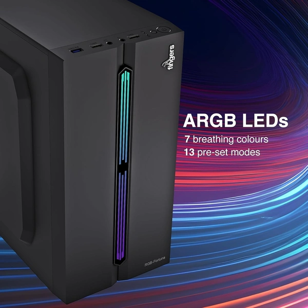 FINGERS RGB-FORTUNA MICRO-ATX PC CABINET 