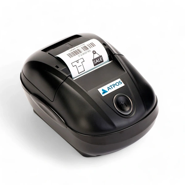 Atpos AT-E58BT Bluetooth Thermal Barcode Label Sticker Printer 58mm | Direct Thermal