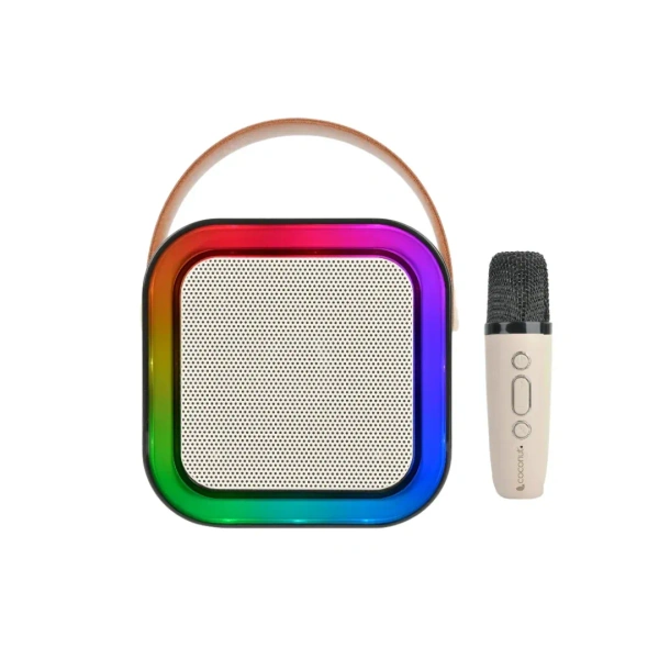 8518 Coconut BILLY, RGB Karaoke Speaker with Wireless Mic