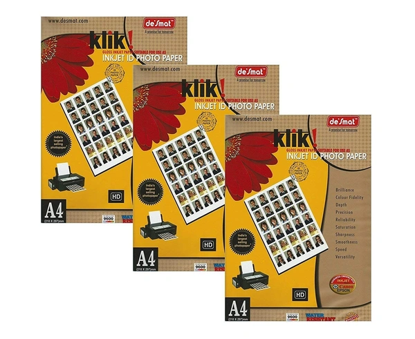 DESMAT INKJET PHOTO PAPER 50 SHEET