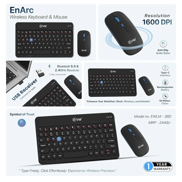 EVM WIRELESS ENARC KEYBOARD