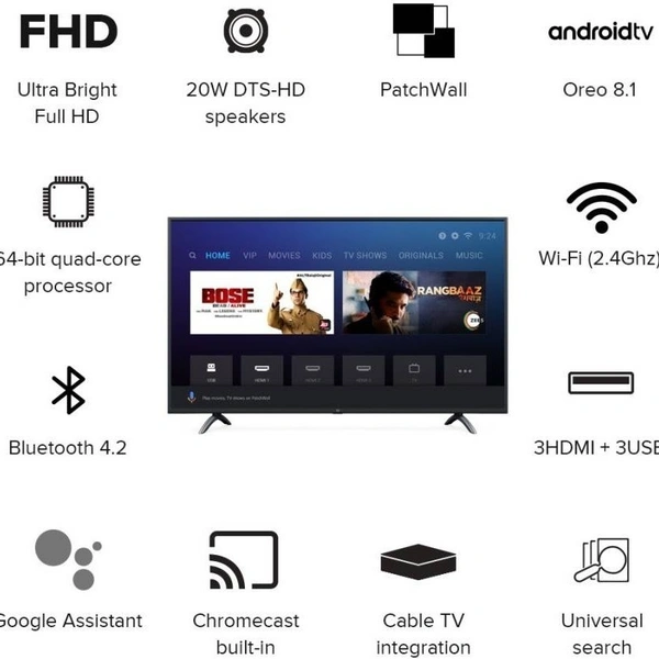 MI LED SMART TV 4A PRO 108 CM (WITH) ANDROID 
