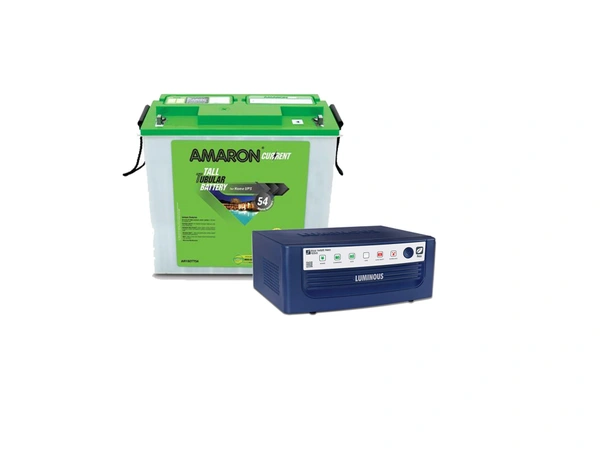 LUMINOUS Luminious Eco 1050W (24M)+ Amaron 150AH BATTERY (48M) Load 500W Backup Time 3.6 Hours 