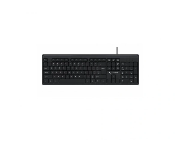 COCONUT ORANGE WIRED KEY BOARD