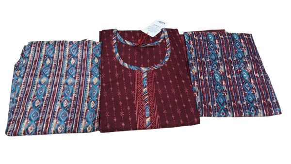 SOFIYA MIXED COTTON FULL STICHED CHUDITHAR WITH LINING - XL,XXL, MULTICOLOR