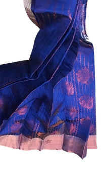 STONE WORK SOFT PATTU SAREE - BLUE, PATTU, 850