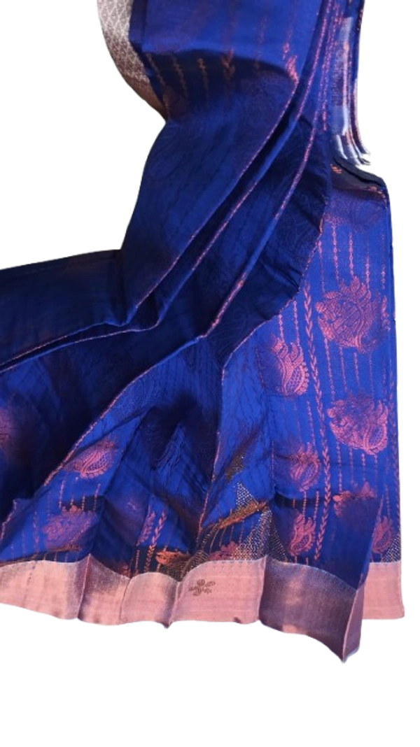 STONE WORK SOFT PATTU SAREE - BLUE, PATTU, 850