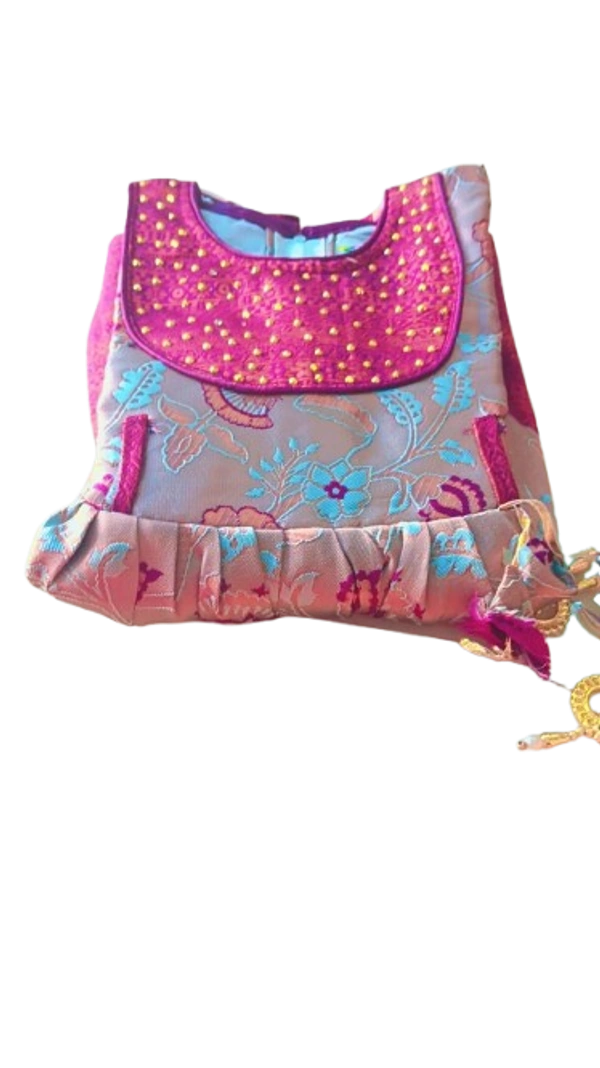 PATTU GOWN  - 22,21,25,28, PURPEL, PATTU