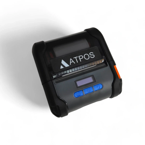 Atpos L80 80mm Portable Dual Mode Bluetooth Thermal Receipt + Label Printer | Wireless Printing | 3 Inch